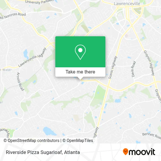 Riverside Pizza Sugarloaf map