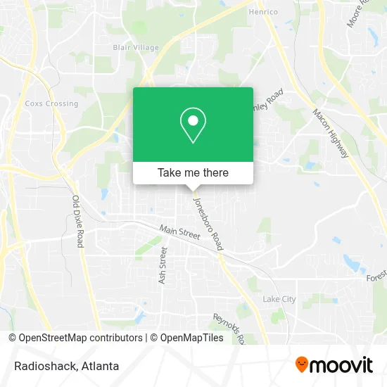 Radioshack map