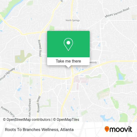 Roots To Branches Wellness map