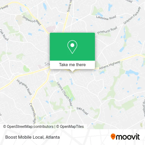Boost Mobile Local map