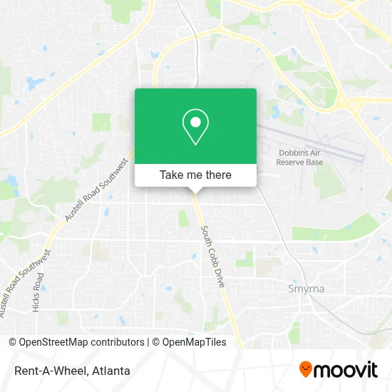 Rent-A-Wheel map