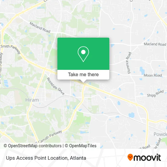 Ups Access Point Location map