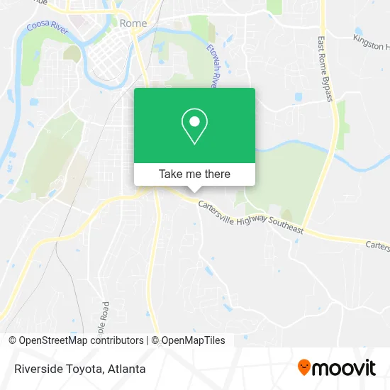 Riverside Toyota map