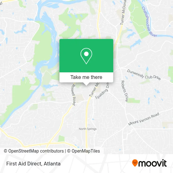 First Aid Direct map