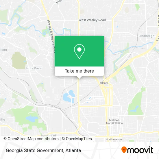 Georgia State Government map