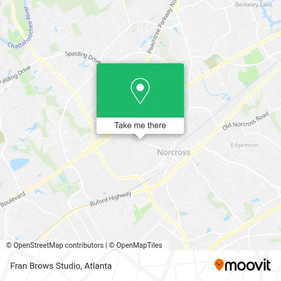 Fran Brows Studio map