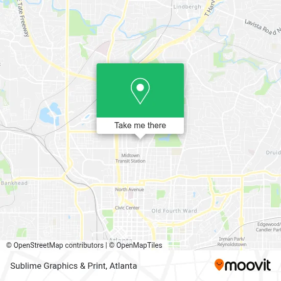 Sublime Graphics & Print map