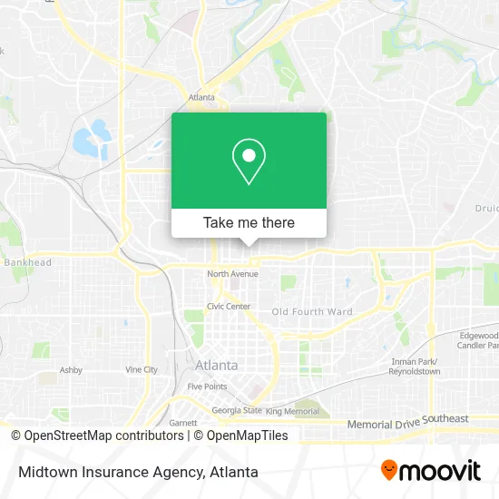 Midtown Insurance Agency map