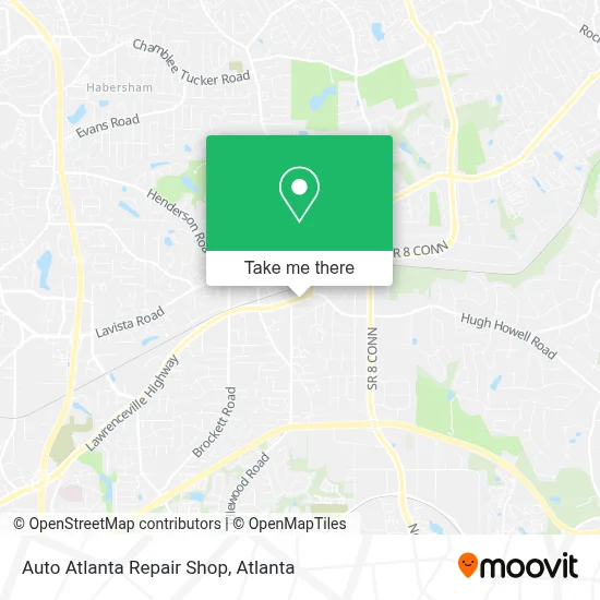 Auto Atlanta Repair Shop map