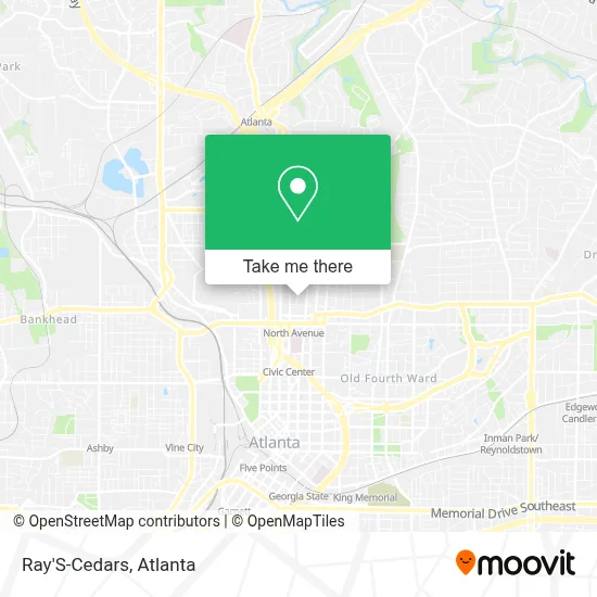 Ray'S-Cedars map