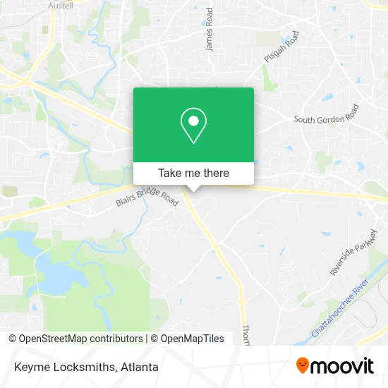 Keyme Locksmiths map