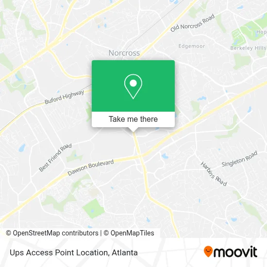 Ups Access Point Location map