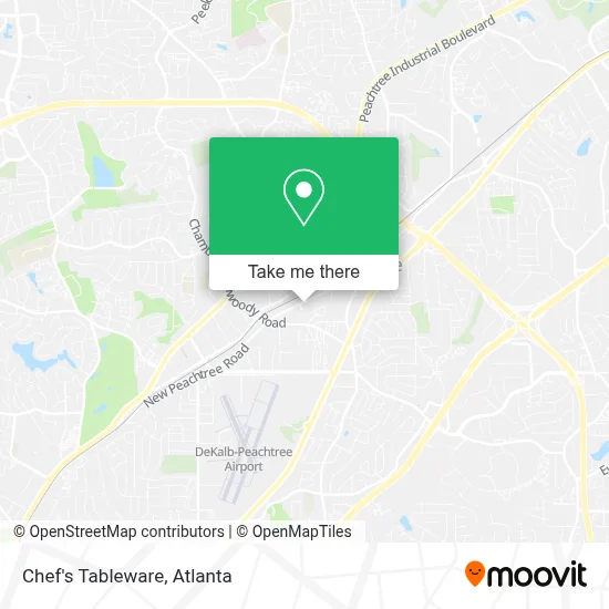 Chef's Tableware map