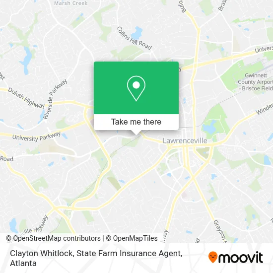 Clayton Whitlock, State Farm Insurance Agent map