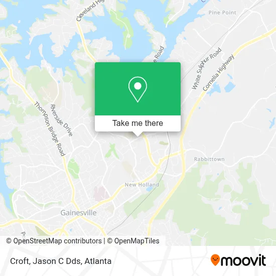 Croft, Jason C Dds map