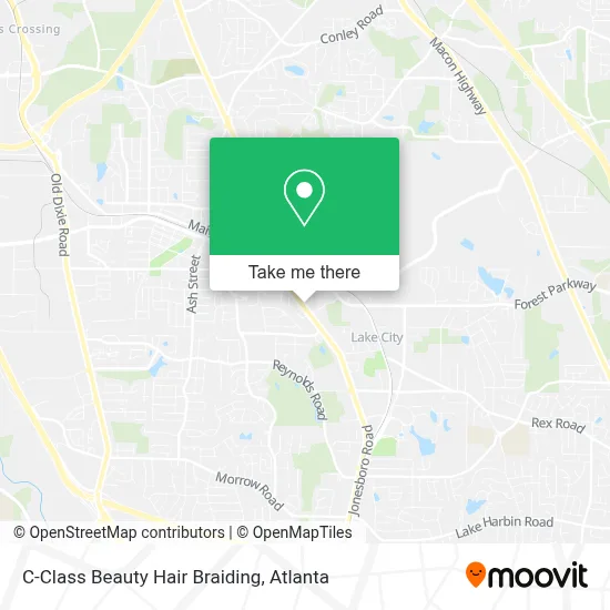 C-Class Beauty Hair Braiding map