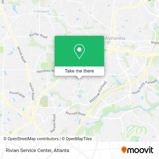 Rivian Service Center map