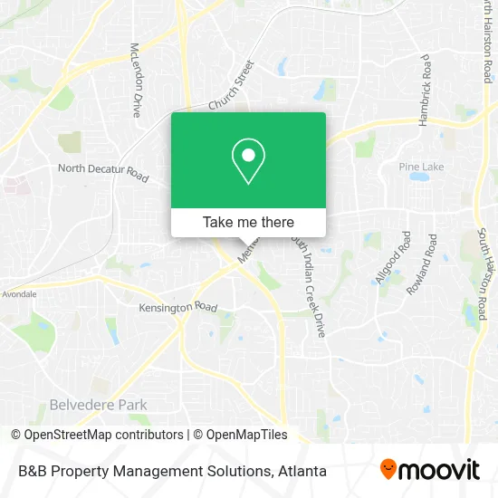 B&B Property Management Solutions map