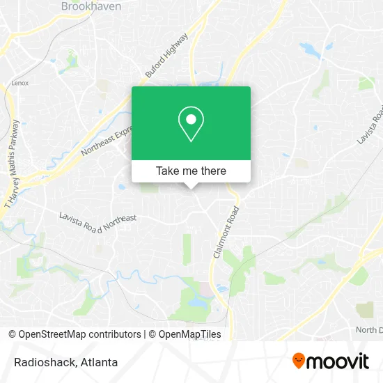 Radioshack map