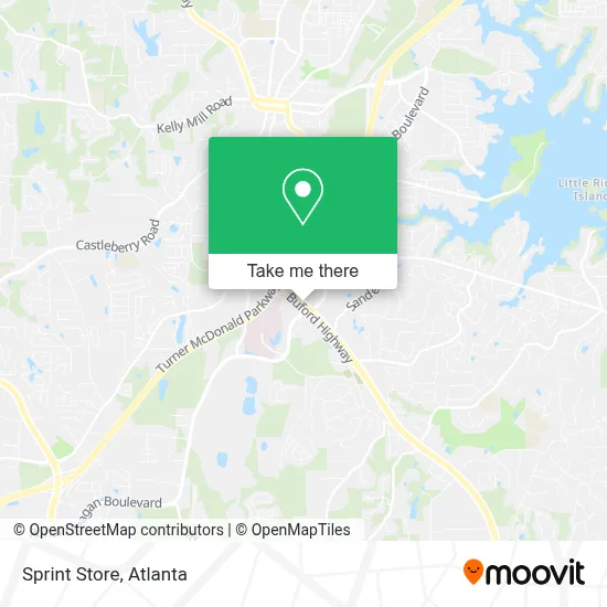 Sprint Store map