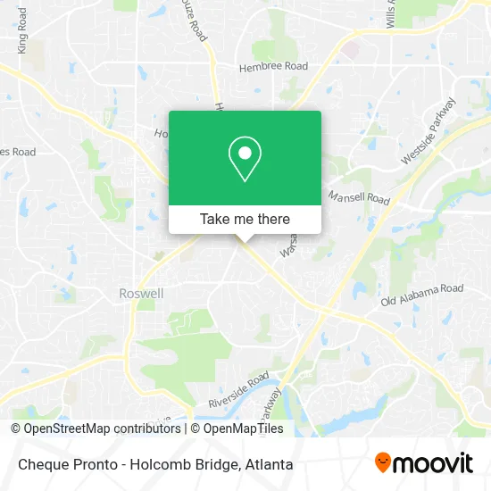 Cheque Pronto - Holcomb Bridge map