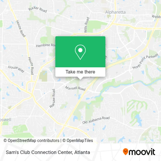 Sam's Club Connection Center map