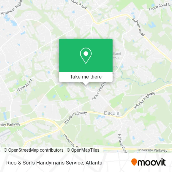 Rico & Son's Handymans Service map
