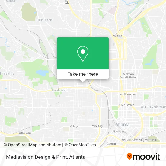 Mediavision Design & Print map