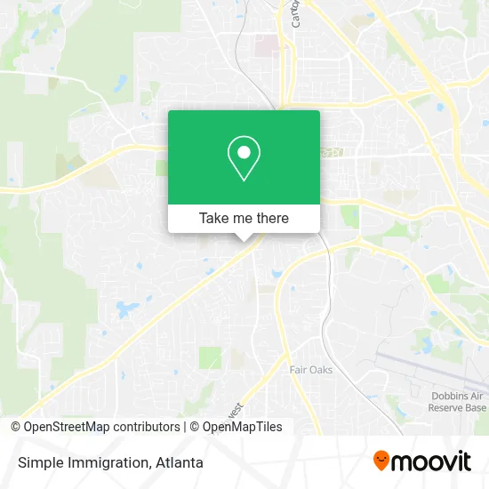Simple Immigration map