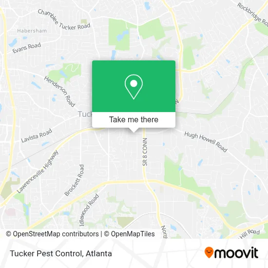Tucker Pest Control map
