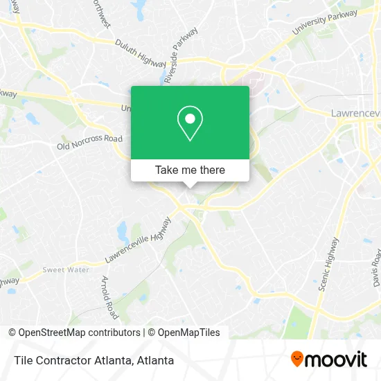 Tile Contractor Atlanta map