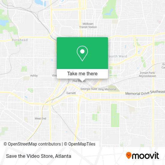 Save the Video Store map