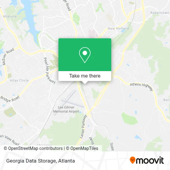 Georgia Data Storage map