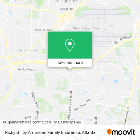 Ricky Gilley American Family Insurance map