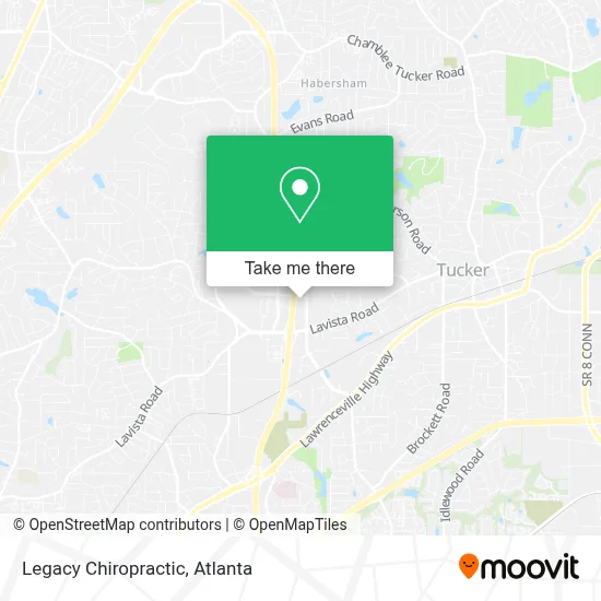 Legacy Chiropractic map