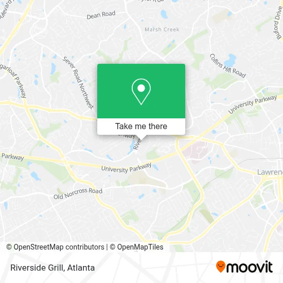 Riverside Grill map