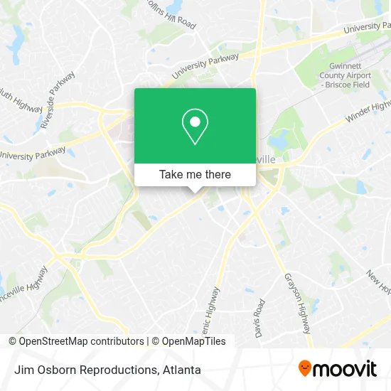 Jim Osborn Reproductions map