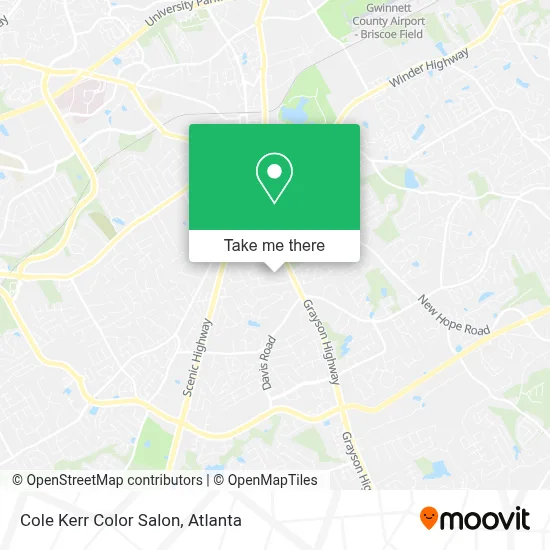 Cole Kerr Color Salon map