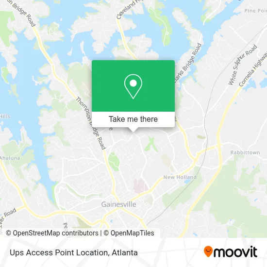 Ups Access Point Location map