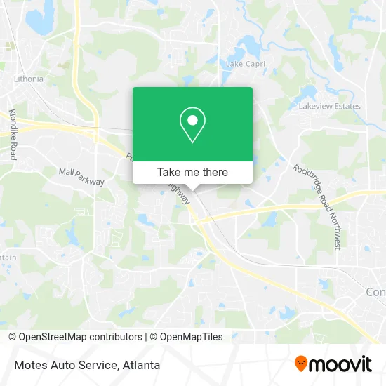 Motes Auto Service map