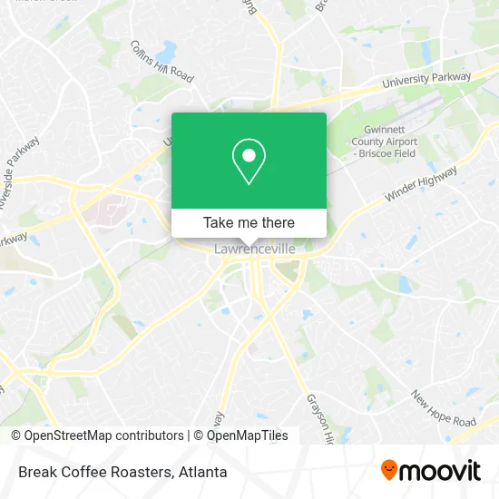 Break Coffee Roasters map