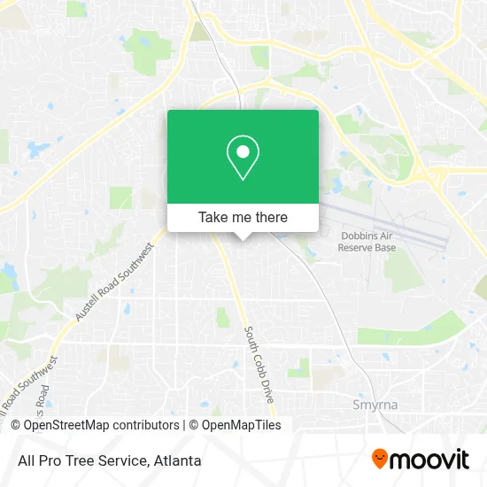 All Pro Tree Service map
