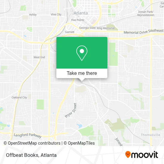 Offbeat Books map