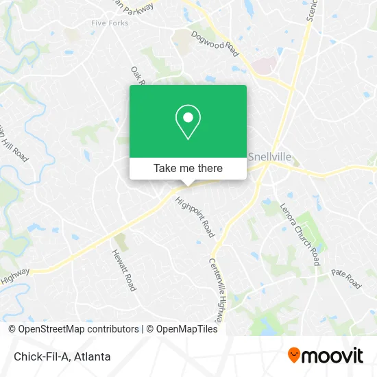 Chick-Fil-A map