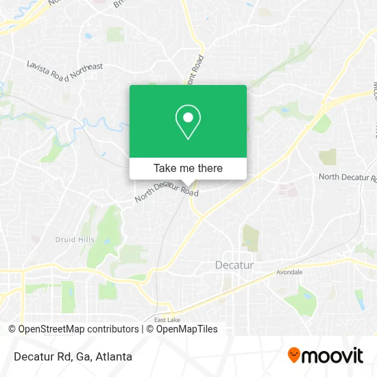 Decatur Rd, Ga map