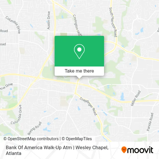 Bank Of America Walk-Up Atm | Wesley Chapel map