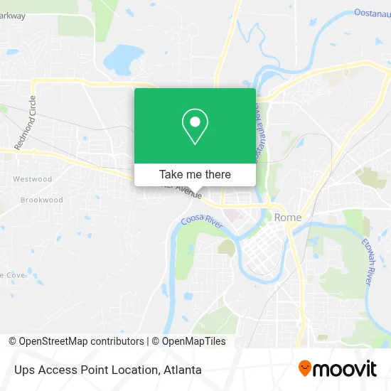 Ups Access Point Location map