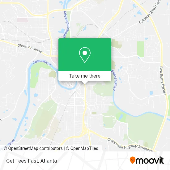 Get Tees Fast map