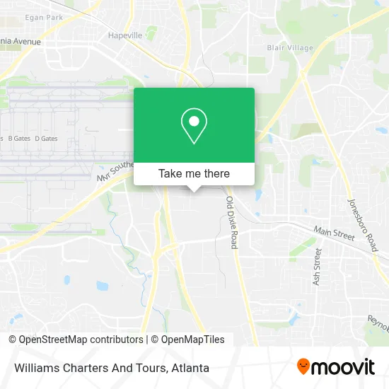 Williams Charters And Tours map