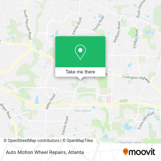 Auto Motion Wheel Repairs map
